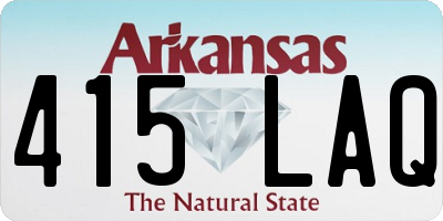AR license plate 415LAQ