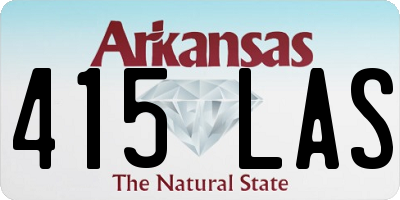 AR license plate 415LAS