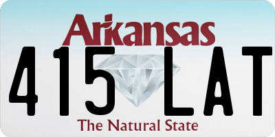 AR license plate 415LAT