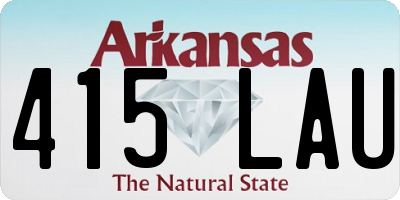 AR license plate 415LAU