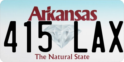 AR license plate 415LAX