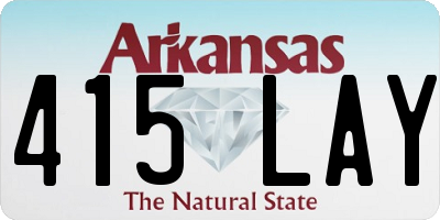 AR license plate 415LAY