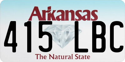 AR license plate 415LBC