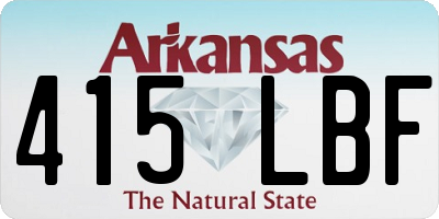 AR license plate 415LBF