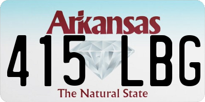 AR license plate 415LBG