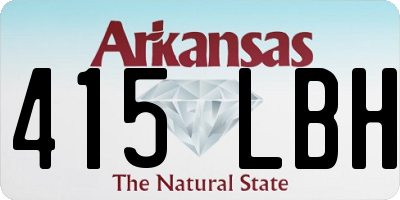 AR license plate 415LBH