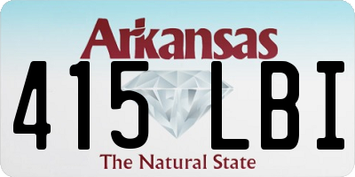 AR license plate 415LBI