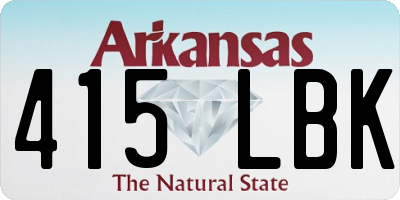 AR license plate 415LBK