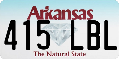 AR license plate 415LBL