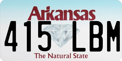 AR license plate 415LBM
