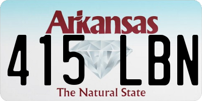 AR license plate 415LBN