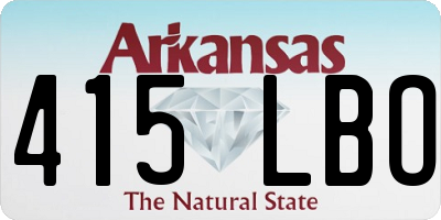 AR license plate 415LBO