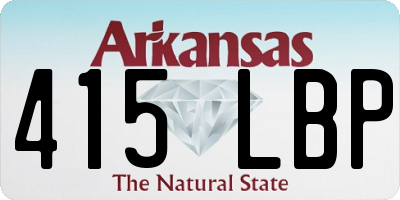 AR license plate 415LBP