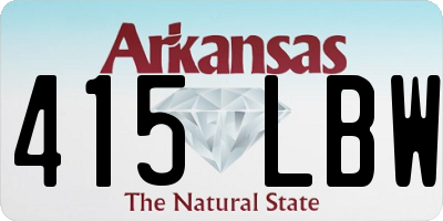 AR license plate 415LBW