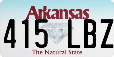 AR license plate 415LBZ