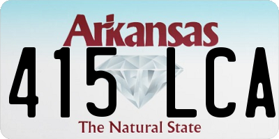 AR license plate 415LCA