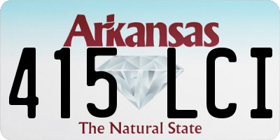 AR license plate 415LCI
