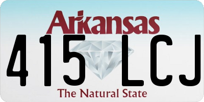 AR license plate 415LCJ