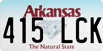 AR license plate 415LCK