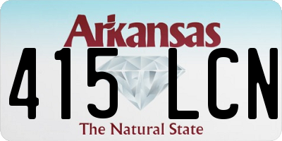 AR license plate 415LCN