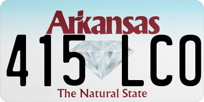 AR license plate 415LCO