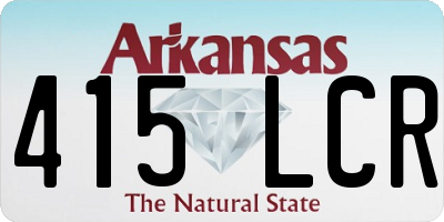 AR license plate 415LCR