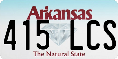 AR license plate 415LCS