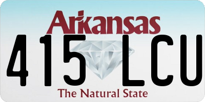 AR license plate 415LCU