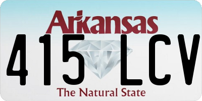 AR license plate 415LCV