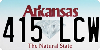 AR license plate 415LCW