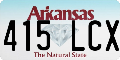 AR license plate 415LCX