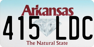 AR license plate 415LDC