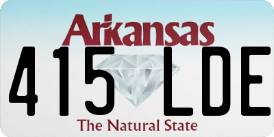 AR license plate 415LDE
