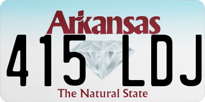 AR license plate 415LDJ