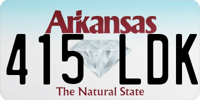 AR license plate 415LDK