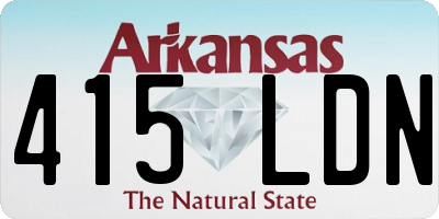 AR license plate 415LDN