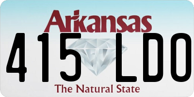 AR license plate 415LDO