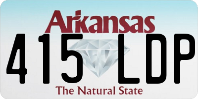 AR license plate 415LDP