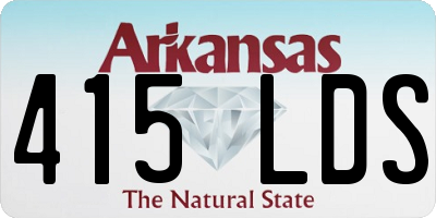 AR license plate 415LDS