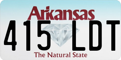 AR license plate 415LDT