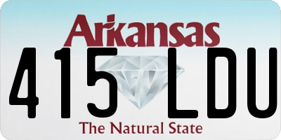 AR license plate 415LDU