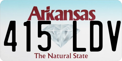AR license plate 415LDV