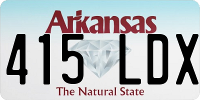 AR license plate 415LDX