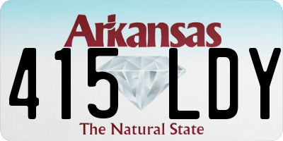 AR license plate 415LDY