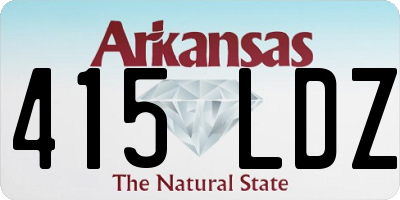 AR license plate 415LDZ