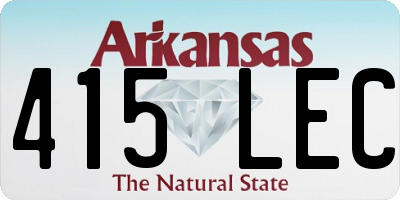 AR license plate 415LEC