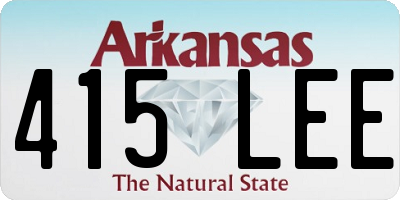 AR license plate 415LEE