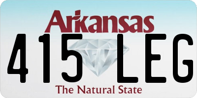 AR license plate 415LEG