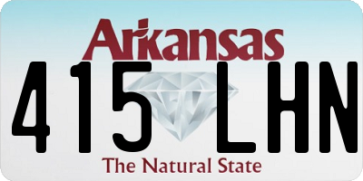AR license plate 415LHN