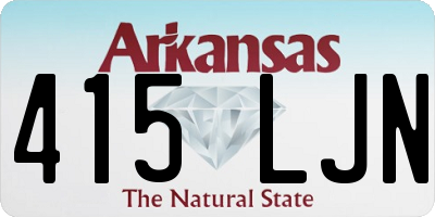 AR license plate 415LJN